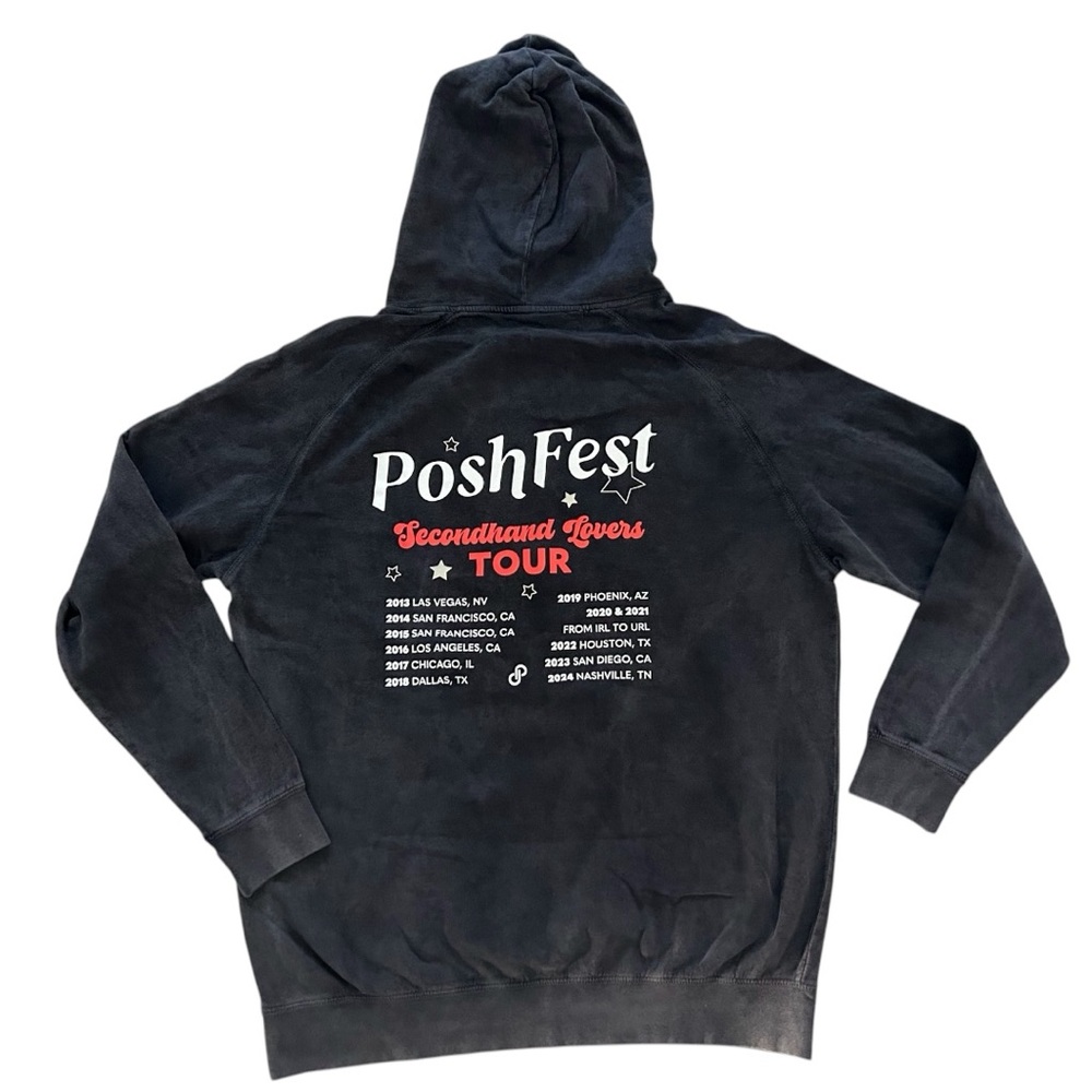 PoshFest 2024 Exclusive Secondhand Lovers Poshmark Tour Hoodie Size XL NWOT - Picture 2 of 13